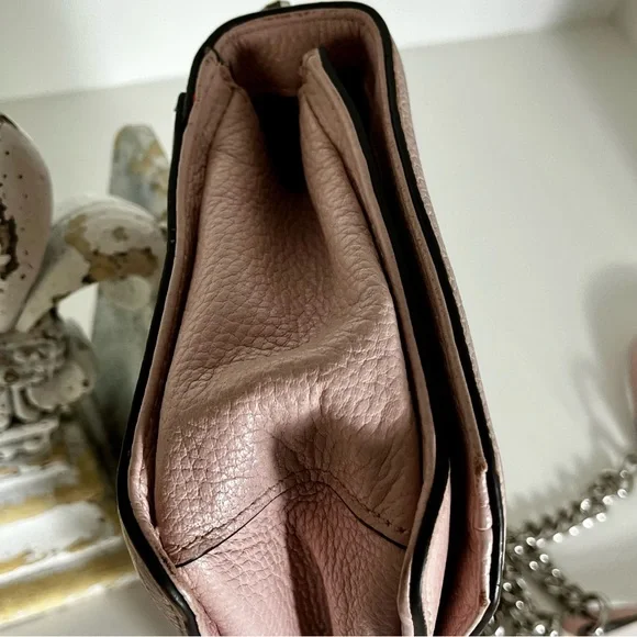 Rebecca Minkoff Love Crossbody Blush Pink Quilted Leather Feminine Quiet Luxury - Picture 10 of 15